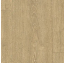 Nahaufnahme von Laminatboden mit Holzoptik.