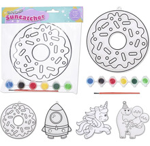 Malset mit Donut Motiv, Pinsel und Farben