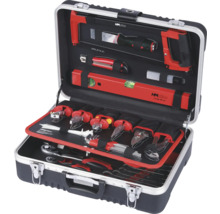 Offener Werkzeugkoffer mit verschiedenen Werkzeugen