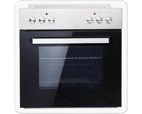 Elektroherd mit Glaskeramikkochfeld und Bedienknebeln