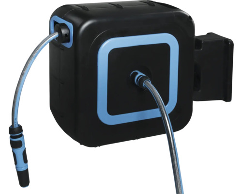 Aufrollbare Gartenschlauchbox mit Schlauch