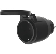 Schutzkontaktsteckdose mit Klappdeckel