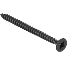 Schwarze Schnellbauschraube mit Kreuzschlitz