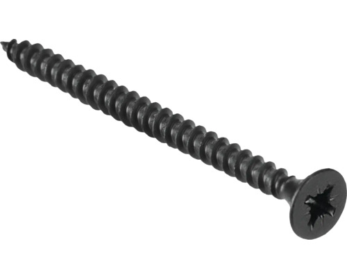 Schwarze Schnellbauschraube mit Kreuzschlitz
