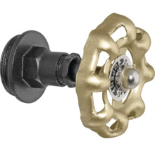 Ventilgriff aus Metall mit offenem und geschlossenem Anzeiger