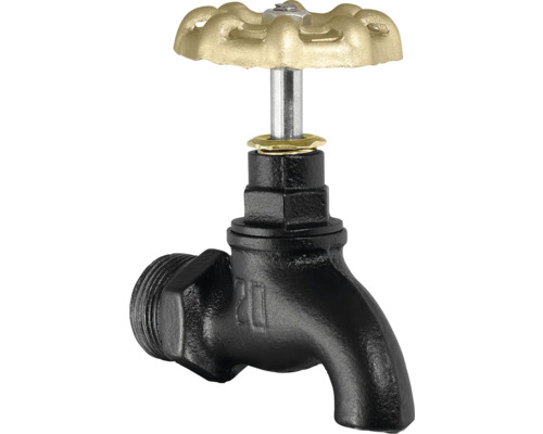 Wasserhahn mit goldenem Griff