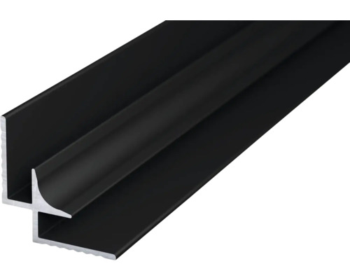 Schwarzes Aluminiumprofil