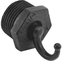 Schraubstopfen mit Haken aus Stahl