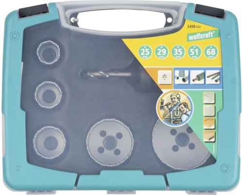 Wolfcraft Lochsägen-Set in Kunststoffkoffer