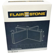 Verpackung Flair Stone Fugenkreuze, 48 x 15 x 3 Millimeter, Inhalt 50 Stück, Hergestellt in Deutschland