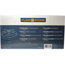 Flair Stone Plattenlager für Terrassenplatten, 100 Stück
