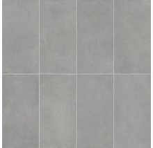 Anordnung von acht grauen Bodenfliesen