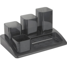 Badezimmer Organizer mit vier Fächern und einer Ablage