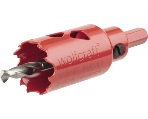 Lochsäge Wolfcraft Bi-Metall Ø 29 mm Wolfcraft Lochsäge mit Zentrierbohrer