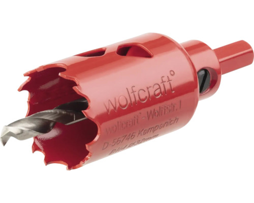 Lochsäge Wolfcraft Bi-Metall Ø 32 mm Wolfcraft Lochsäge mit Zentrierbohrer