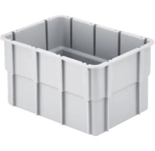 Graue Lagerbox aus Kunststoff