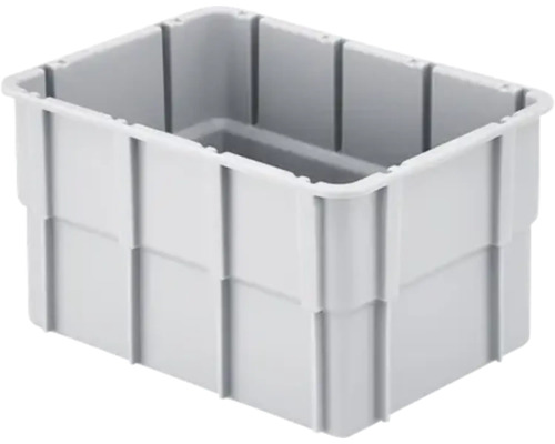 Graue Lagerbox aus Kunststoff