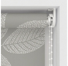 Rollgardine mit Blattmuster und Kettenzug