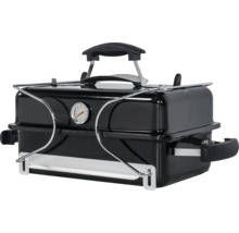 Tragbarer Holzkohlegrill mit Thermometer