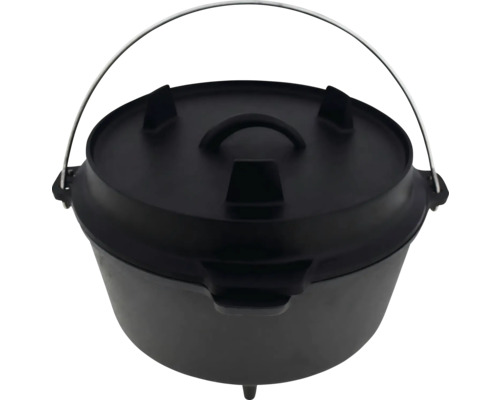 Gusseisen Dutch Oven mit Deckel und Tragegriff