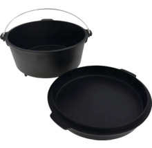 Gusseisen Dutch Oven mit Deckel und Henkel