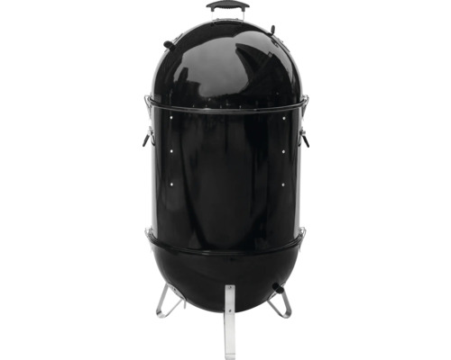 Schwarzer Kugelgrill mit Deckel und Beinen