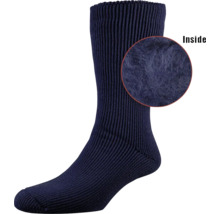 Socke mit Innenansicht des Materials