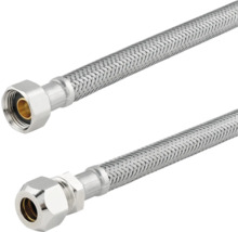 Flexibler Panzerschlauch mit Anschlussverschraubungen für Sanitäranwendungen