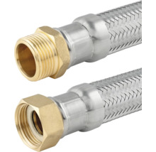 Flexibler Panzerschlauch mit Messingverschraubung