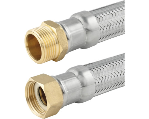 Flexibler Panzerschlauch mit Messingverschraubung