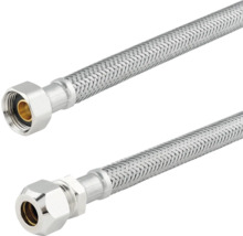 Flexibler Panzerschlauch mit zwei Anschlussstücken