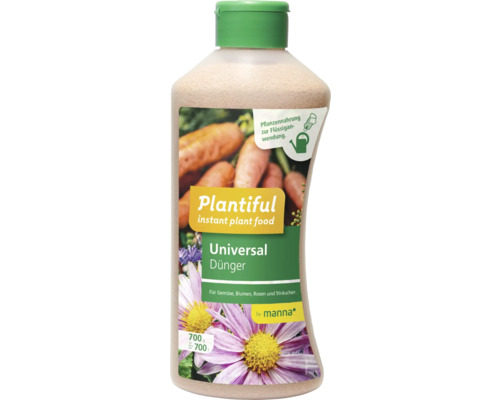 Flasche mit Flüssigdünger für Pflanzen