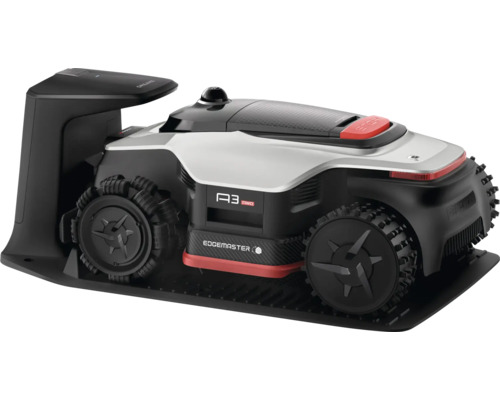 Mähroboter mit Allradantrieb auf Rasen