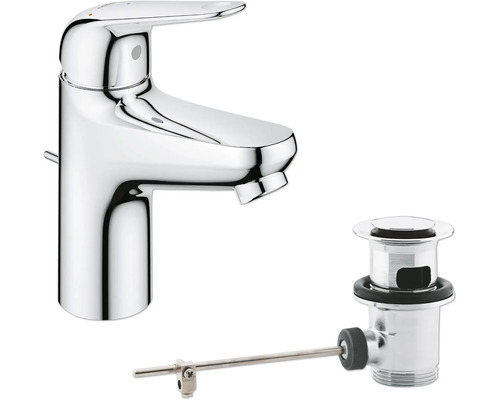 Waschtischarmatur mit Ablaufgarnitur