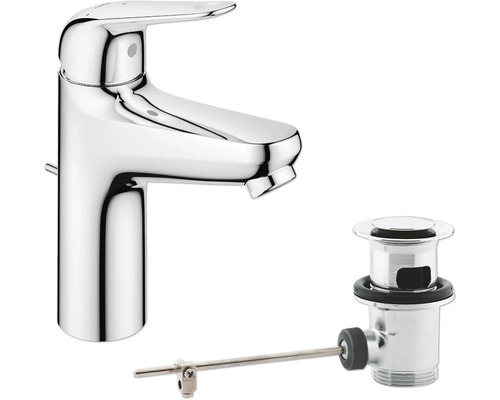 Waschtischarmatur mit Ablaufgarnitur