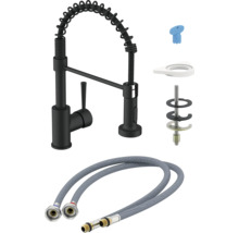 Küchenarmatur mit Brauseschlauch und Montagezubehör