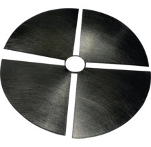 Runde Abdeckung mit mittiger Öffnung und viertelkreisförmigen Ausschnitten