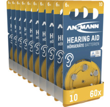 Ansmann Hörgerätebatterien Typ 10, 60 Stück