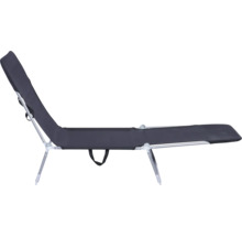 Liegestuhl mit verstellbarer Rückenlehne und Metallgestell