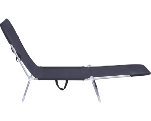 Liegestuhl mit verstellbarer Rückenlehne und Metallgestell
