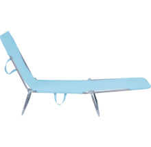 Strandliege mit verstellbarer Rückenlehne und Tragegriffen