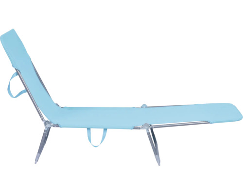 Strandliege mit verstellbarer Rückenlehne und Tragegriffen