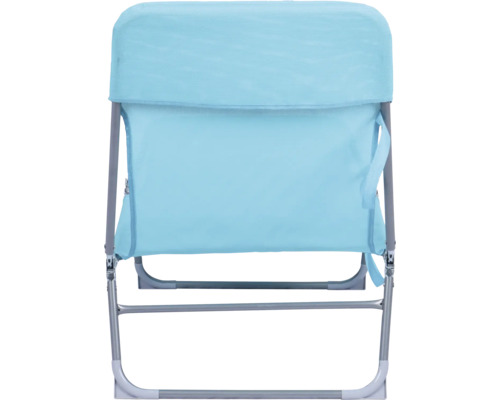 Strandstuhl mit klappbarem Metallrahmen und Textilbezug