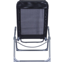 Gartenstuhl mit Netzstoffbezug und Metallrahmen