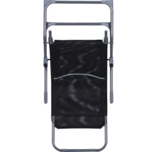 Klappbarer Badeliegestuhl mit Stahlrahmen und Stoffbezug