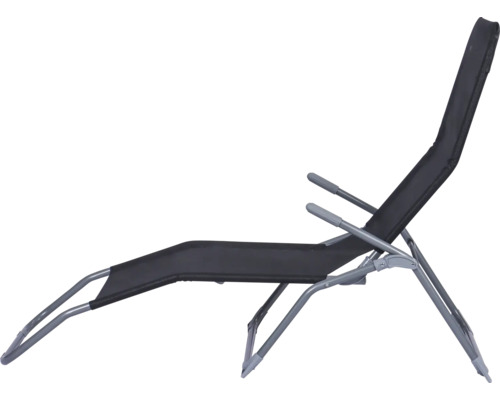 Liegestuhl mit verstellbarer Rückenlehne und Armlehnen