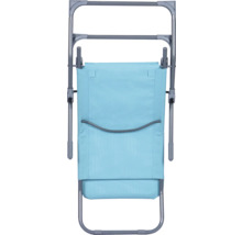 Strandstuhl mit Stahlrahmen und Textilbezug