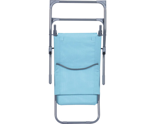 Strandstuhl mit Stahlrahmen und Textilbezug