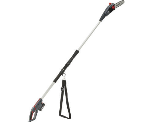 Akku-Hochentaster mit Teleskopstiel und Tragegurt