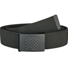 Schwarzer Stoffgürtel mit Metallschnalle